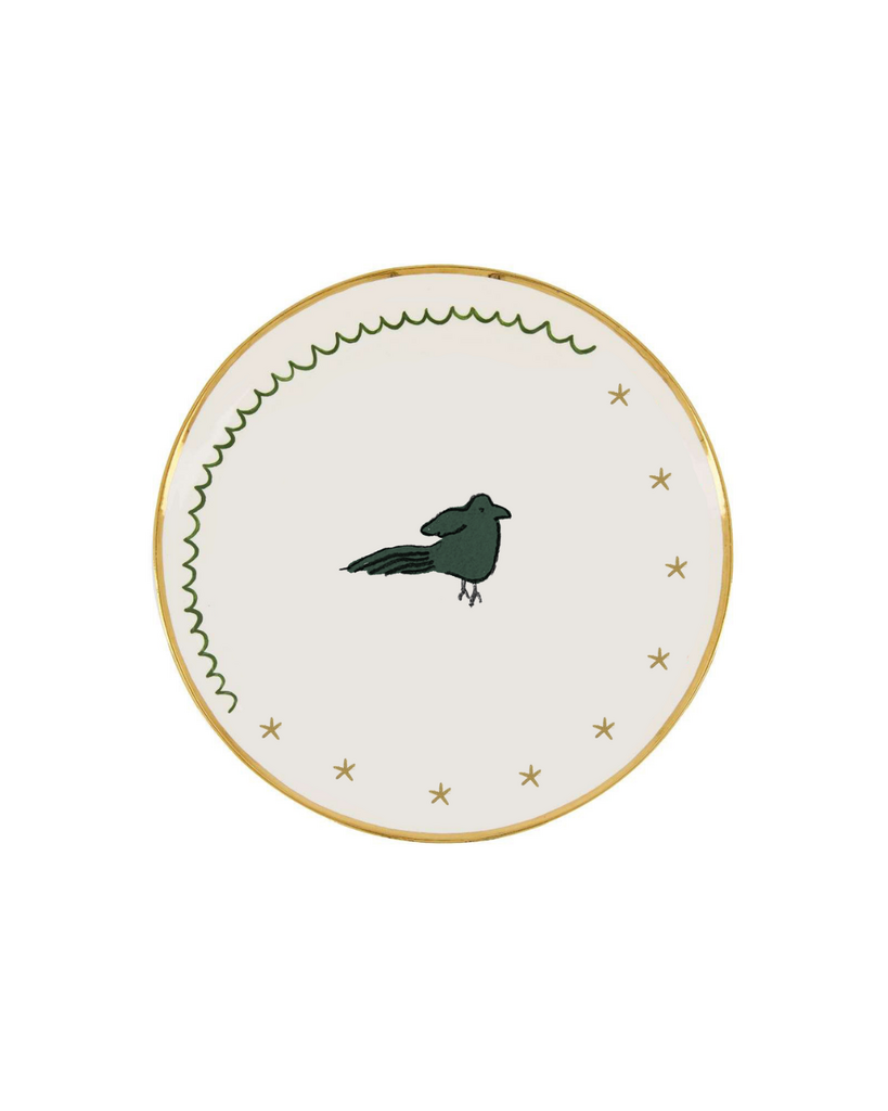 Десертная тарелка "Ворона Мнишек"