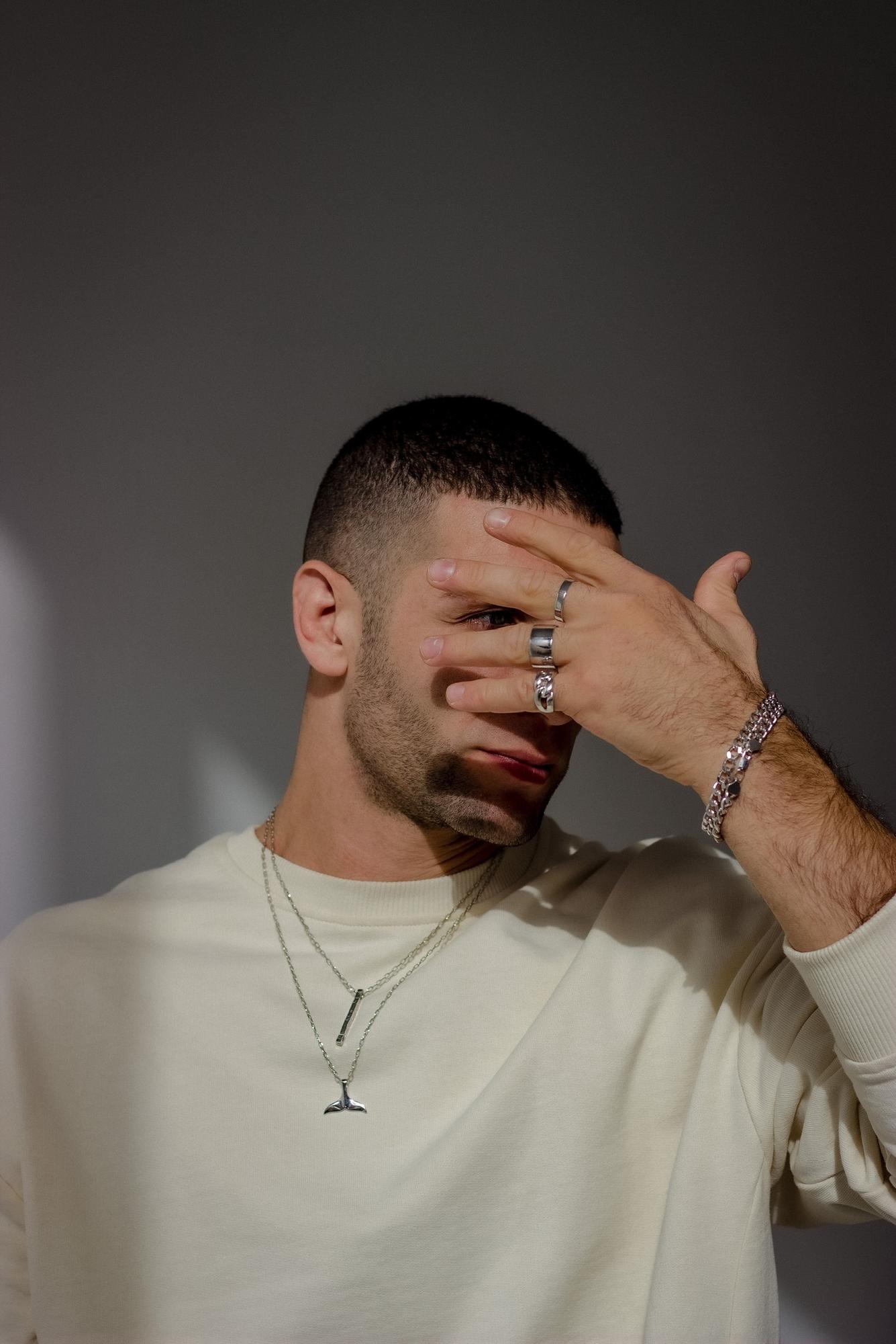 Серебряное колье кит "Ocean"