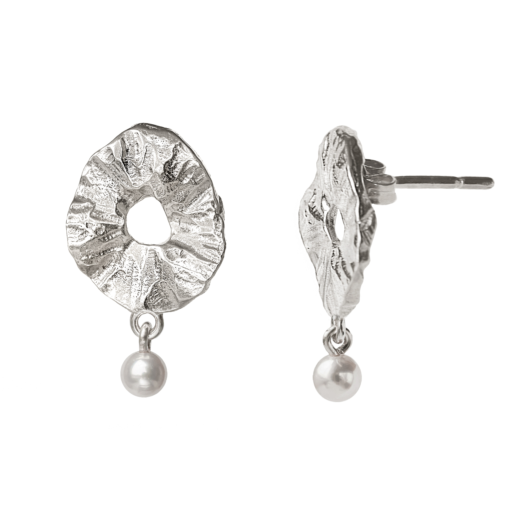 Серьги Атоллы мини с жемчугом