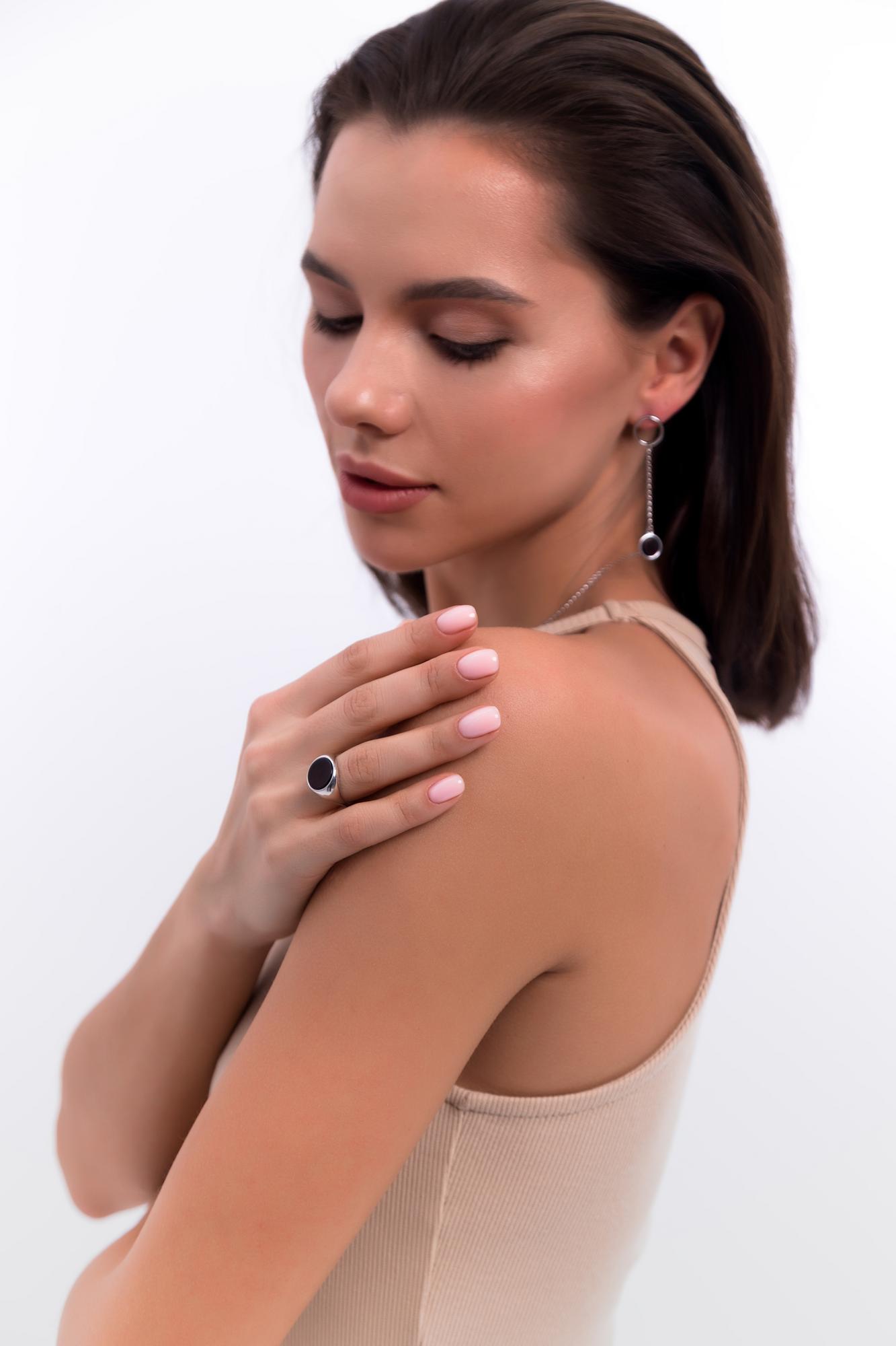 Кольцо с натуральным янтарем