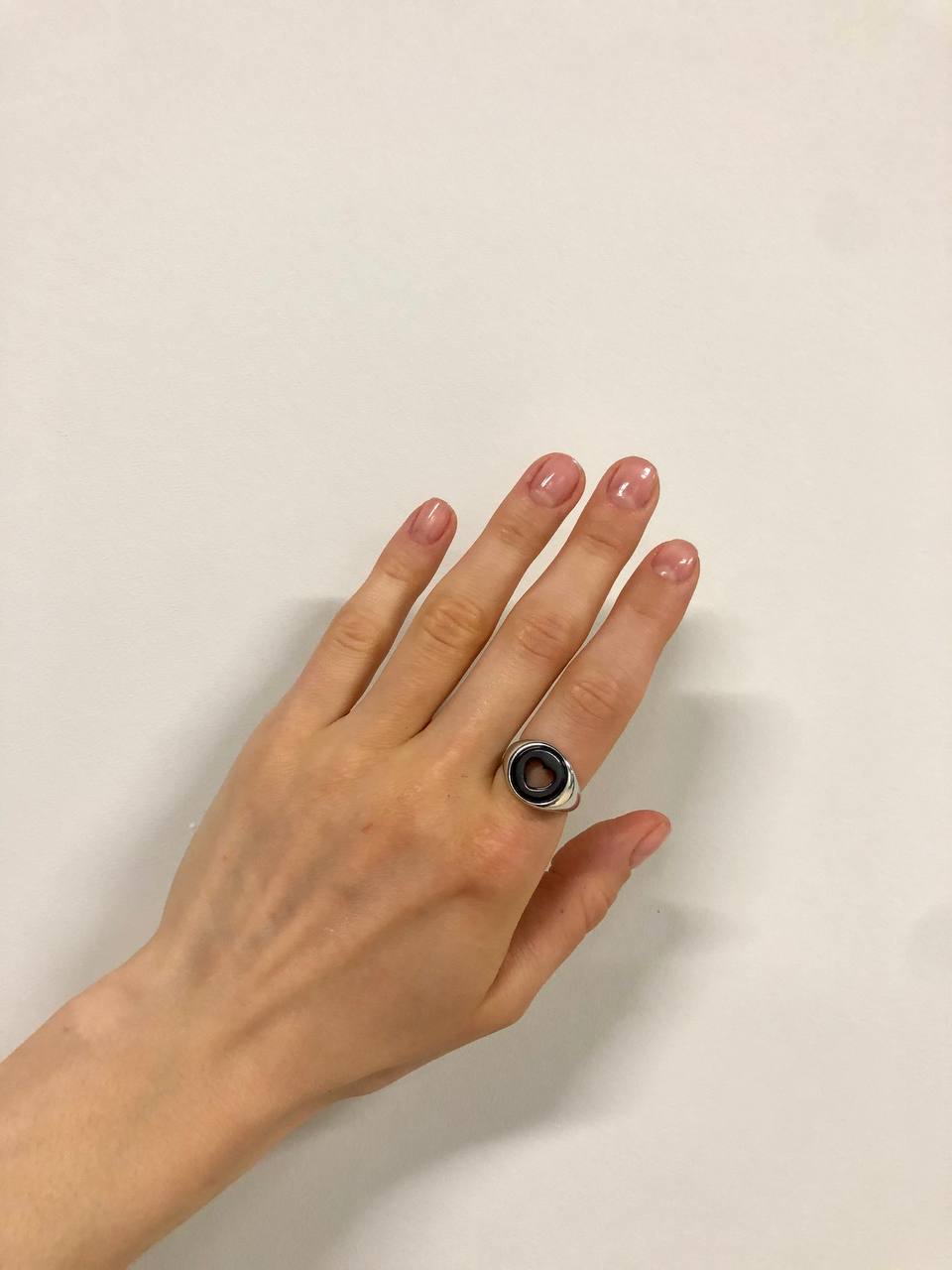 Кольцо с натуральным янтарем R9230RV