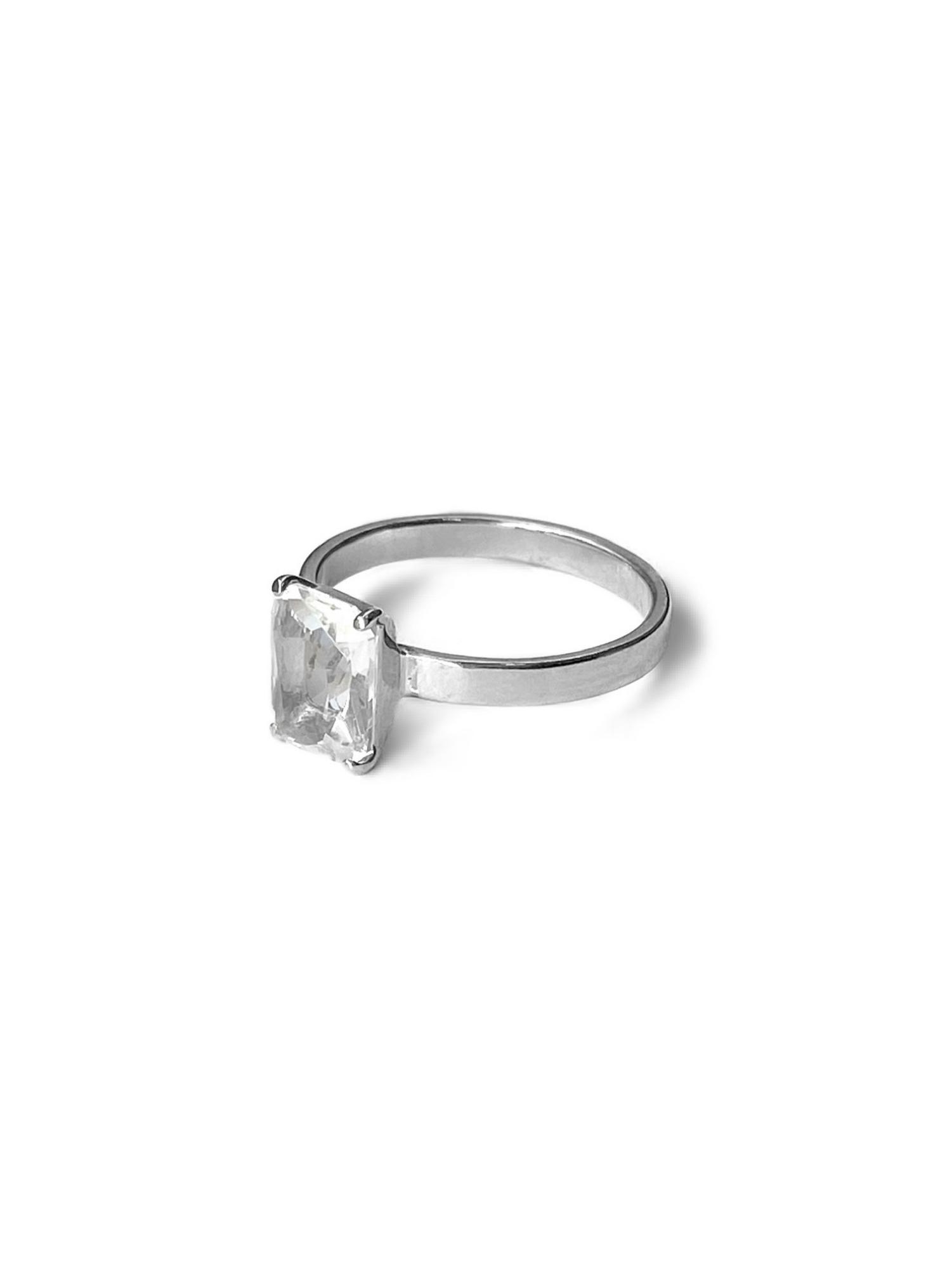 Серебряное кольцо "Лед"