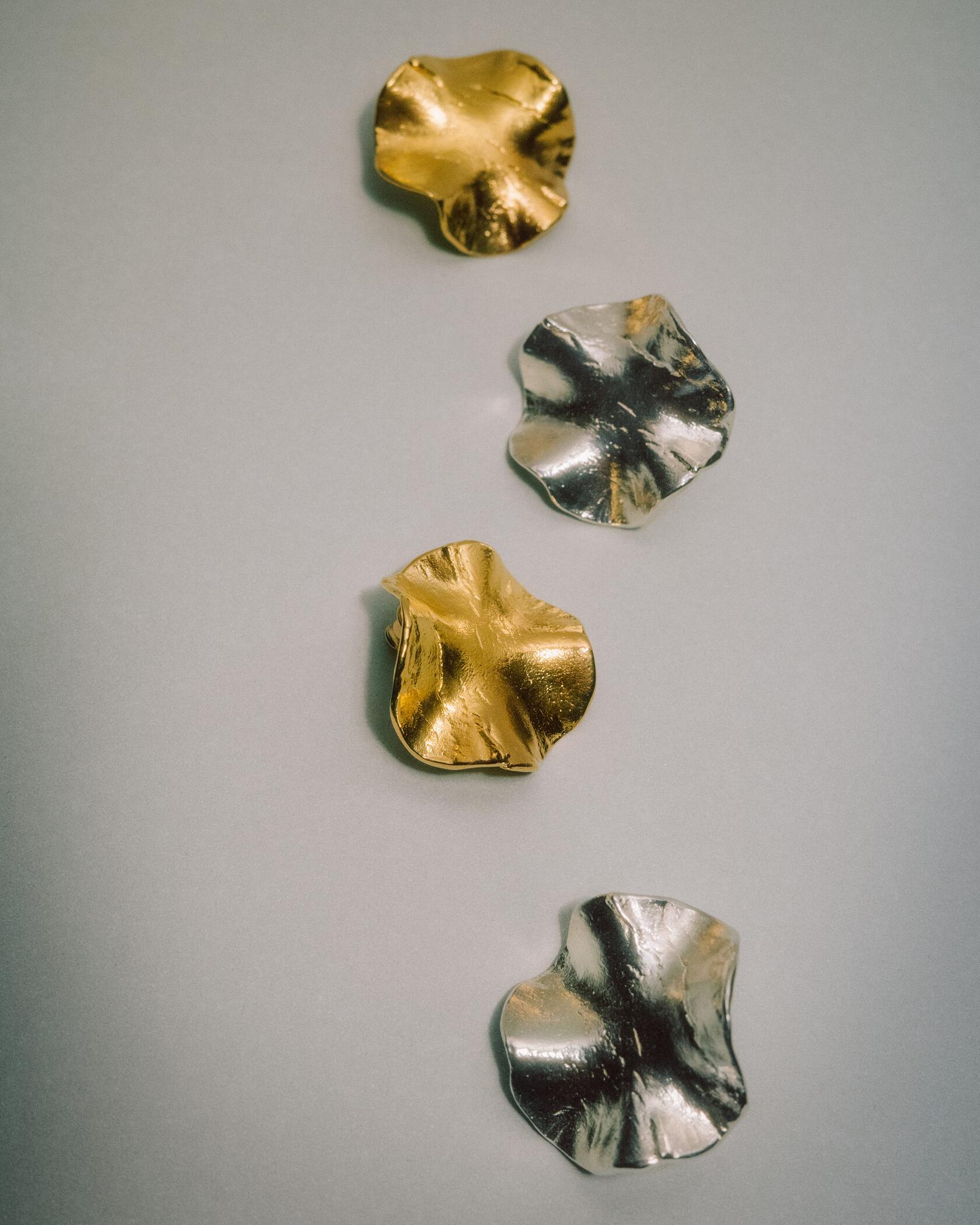 Серьги Пластика круглые