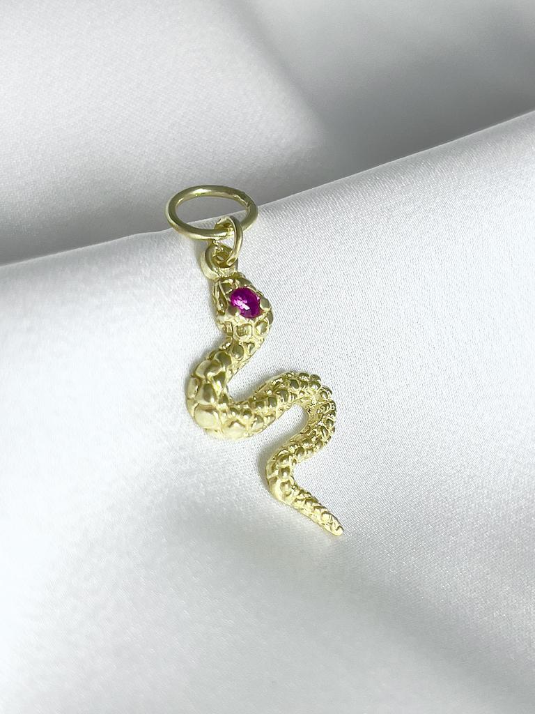 Pendant "Snake" for hoops