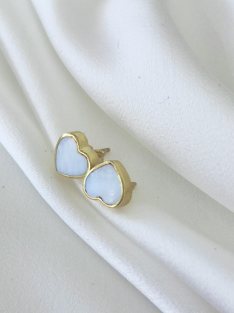 Earrings "Mother of Pearls Heart"