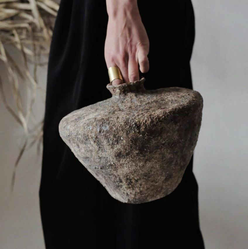 Wabi-sabi ceramic vase #0003