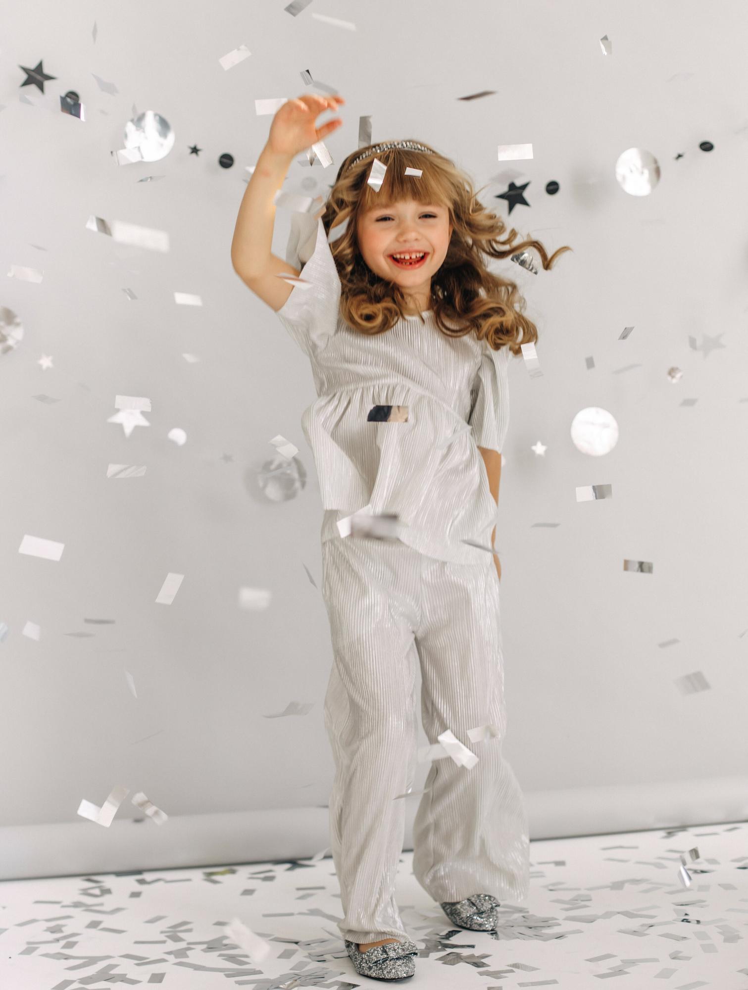 Брючный костюм Серебро