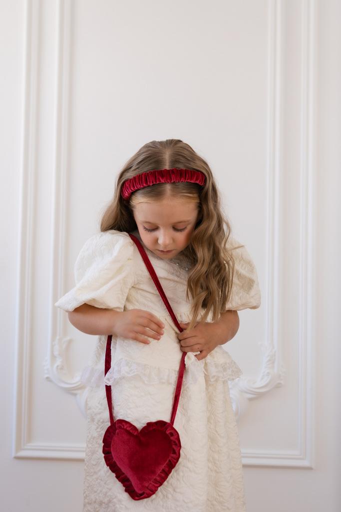 Сумочка из красного бархата