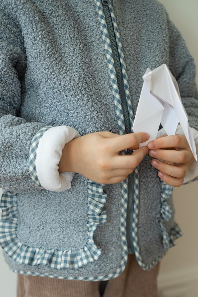 Куртка серо-голубая тедди