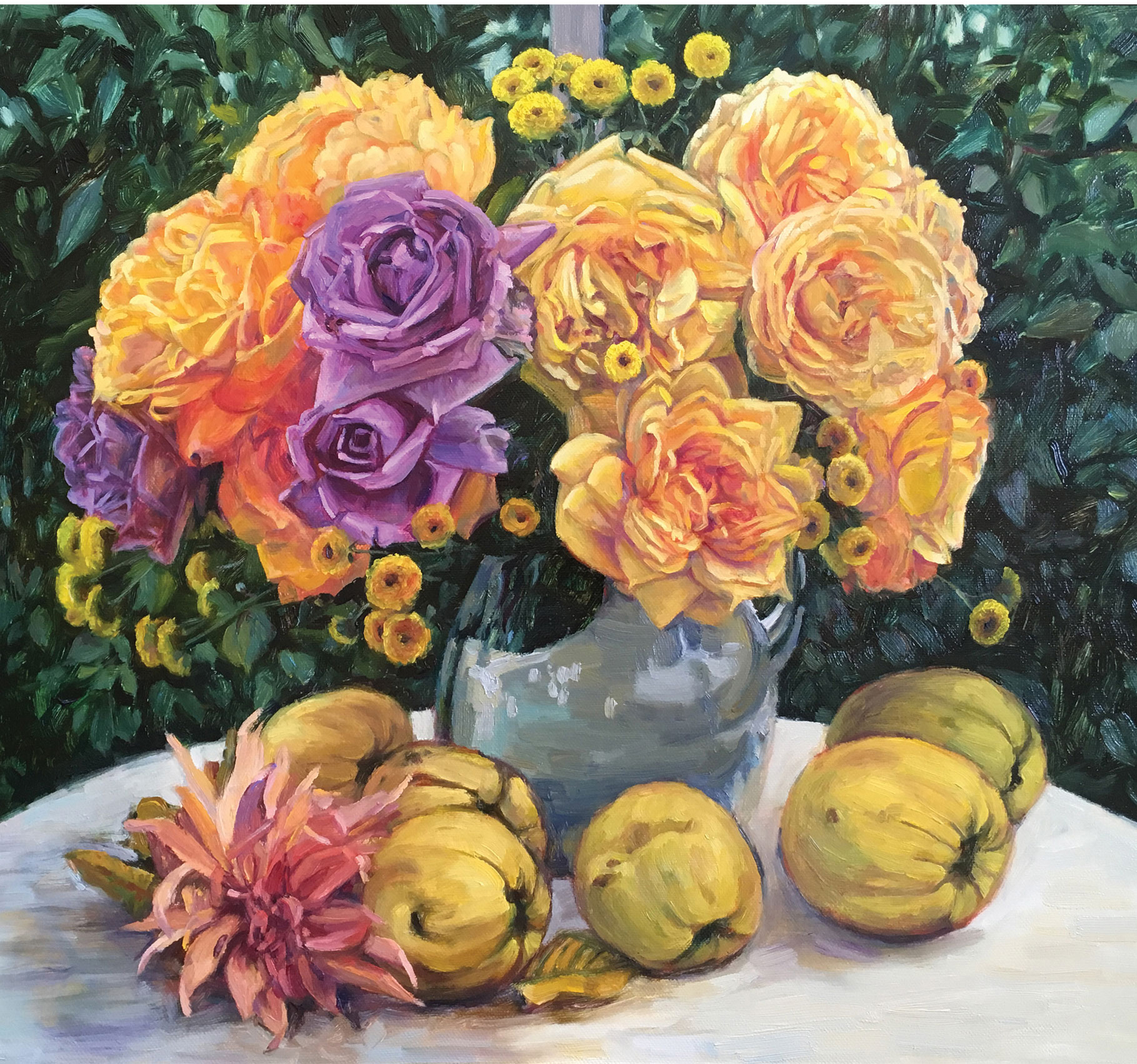 Открытка "Осенние розы"