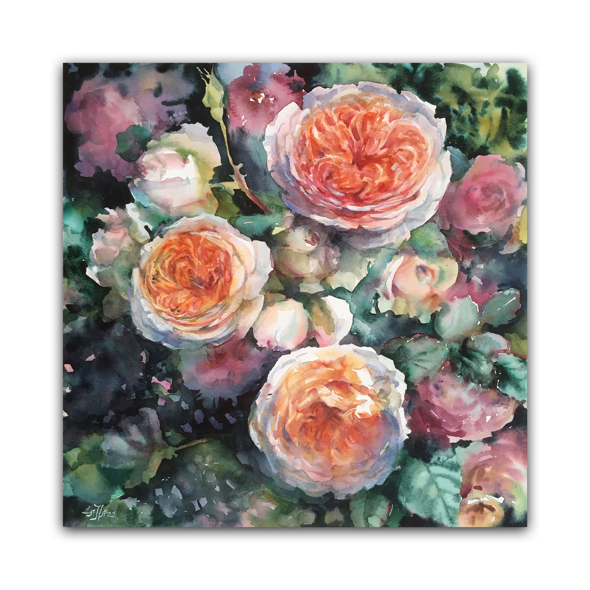 Картина "Озеро роз"