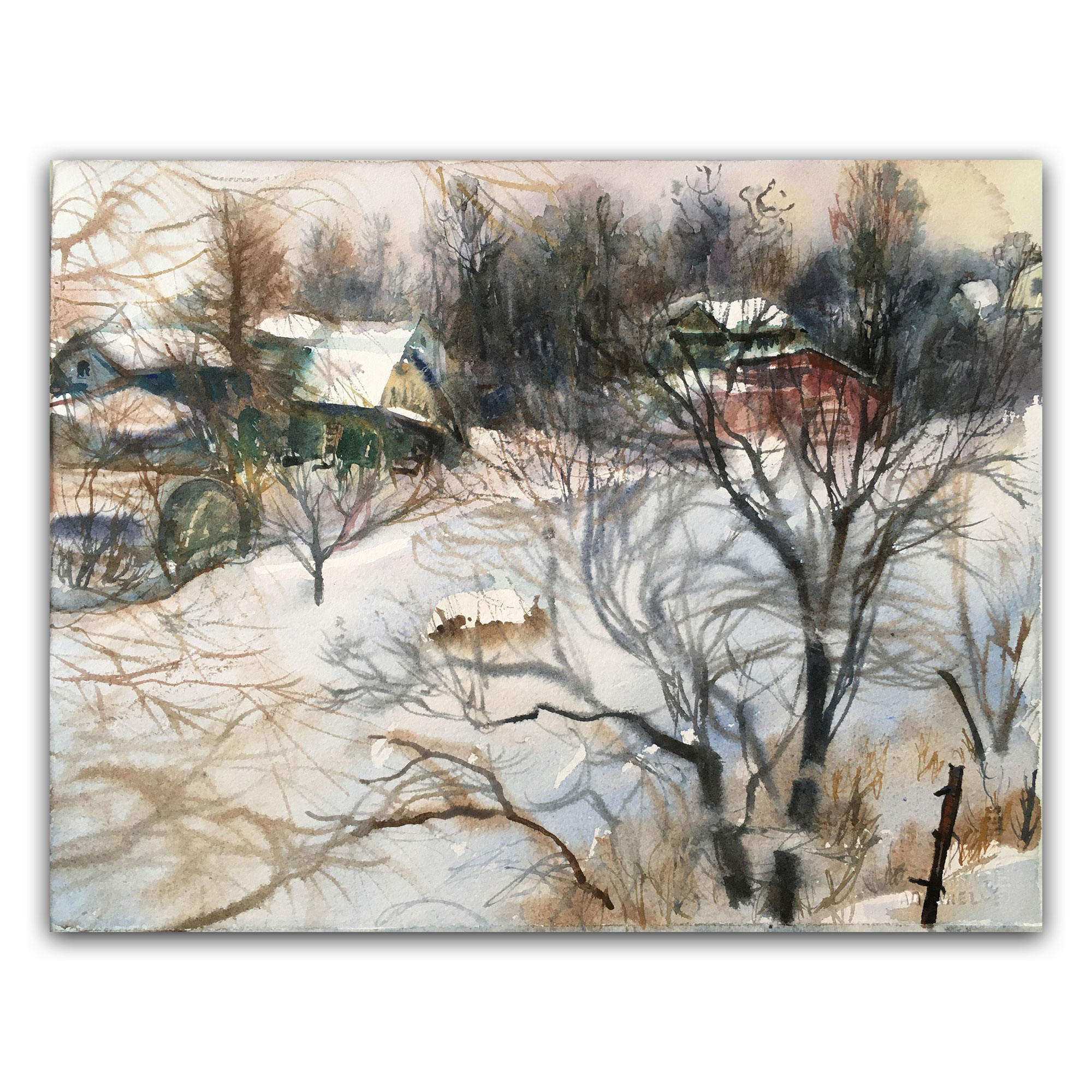 Картина "Зима. Из окна"