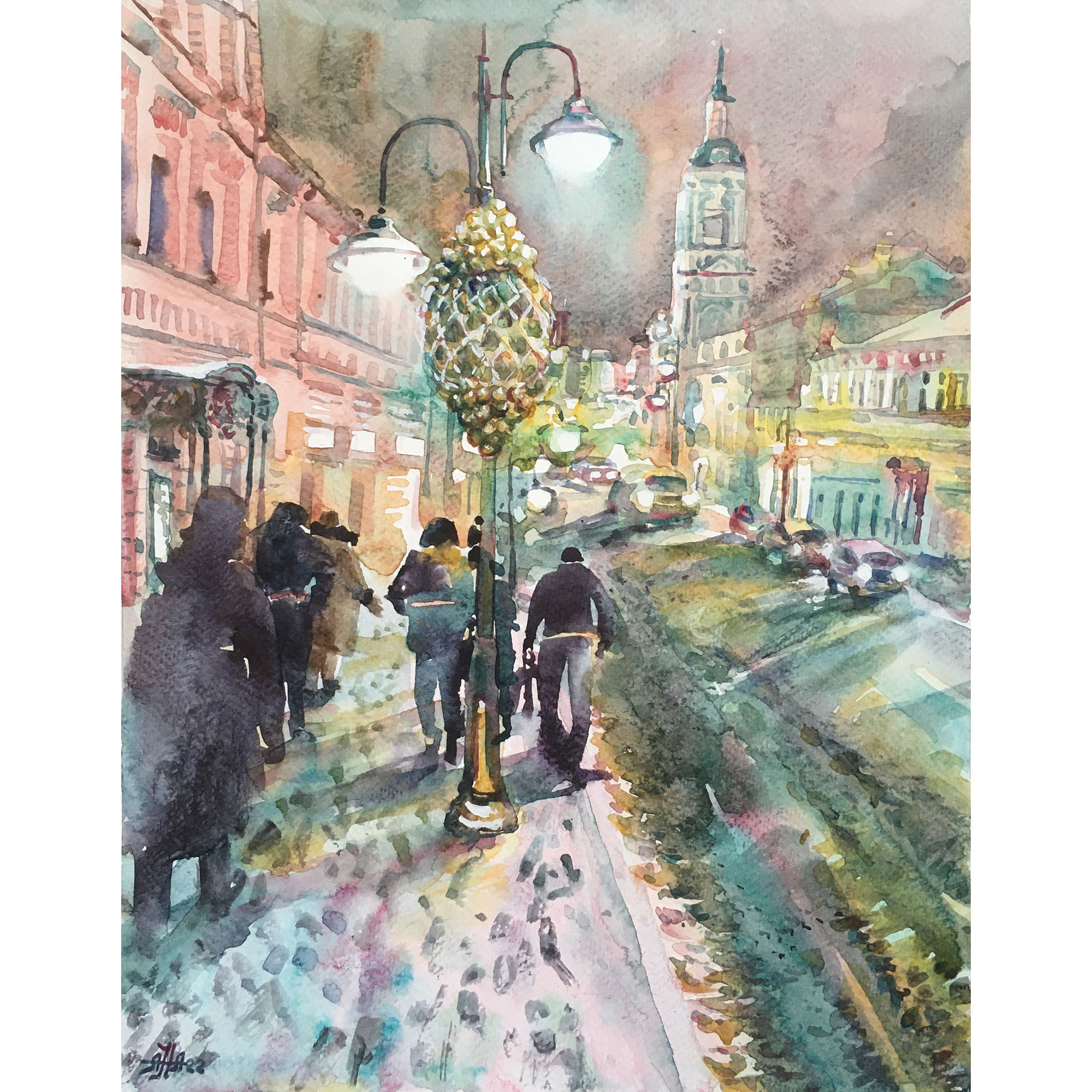 Картина "Огни большого города 3"