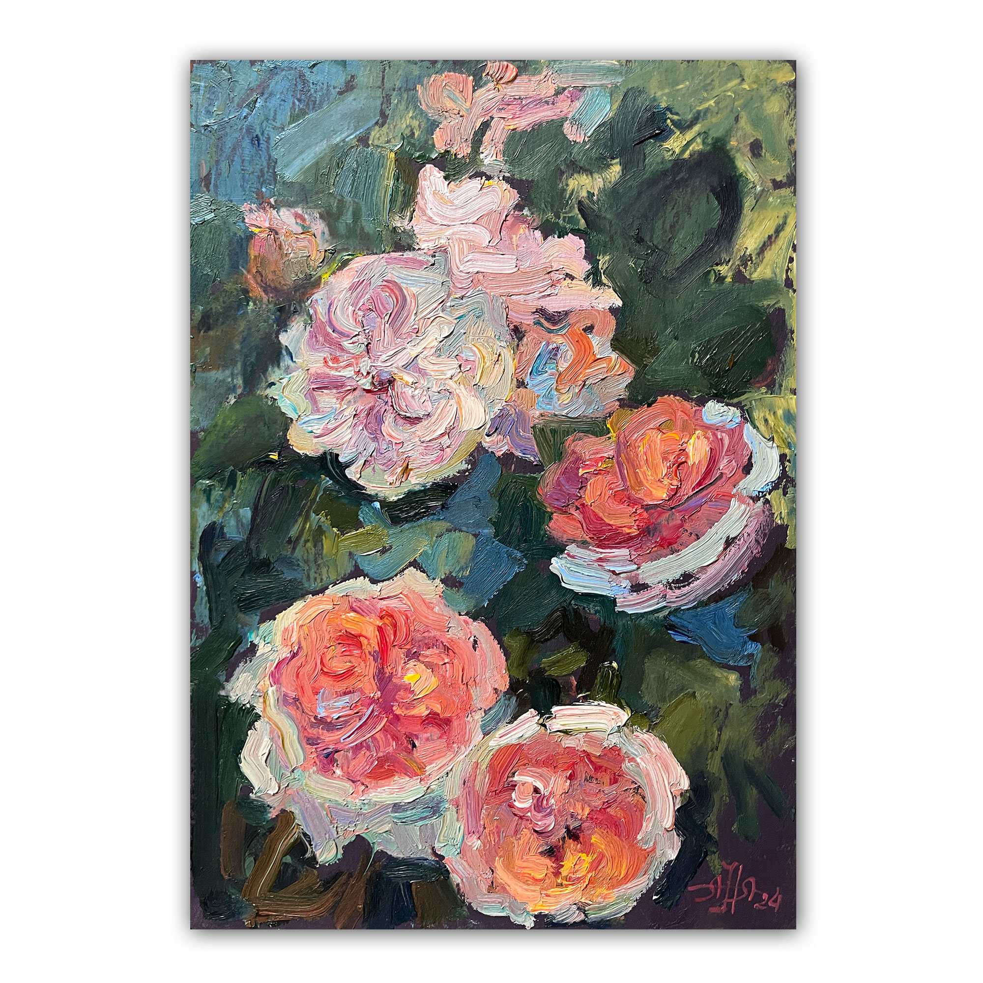 Картина "Оранжевые розы"