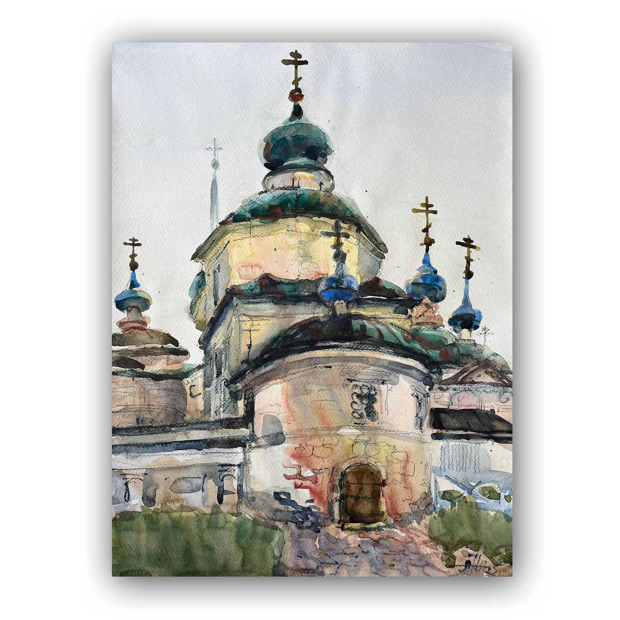 Картина "Храм Рождества Пресвятой Богородицы. Старица"
