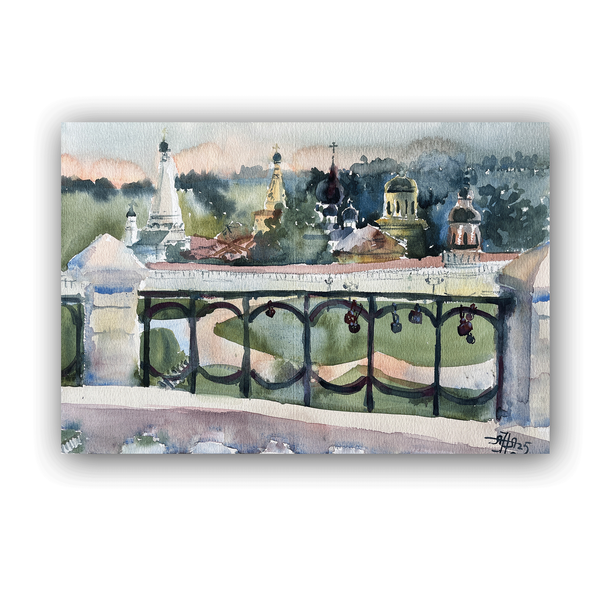 Картина "На мосту. Старица"