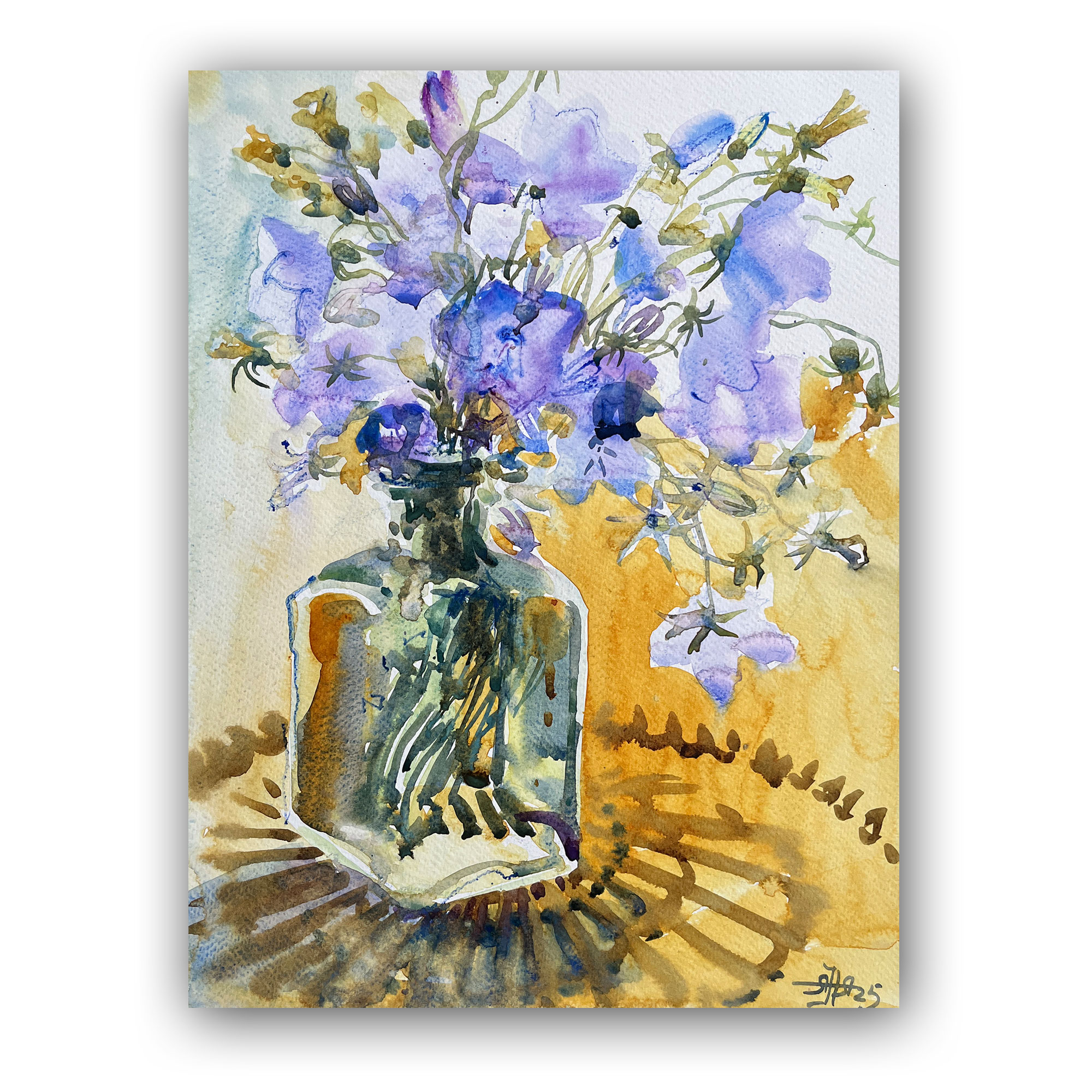 Картина "Колокольцы. Этюд"