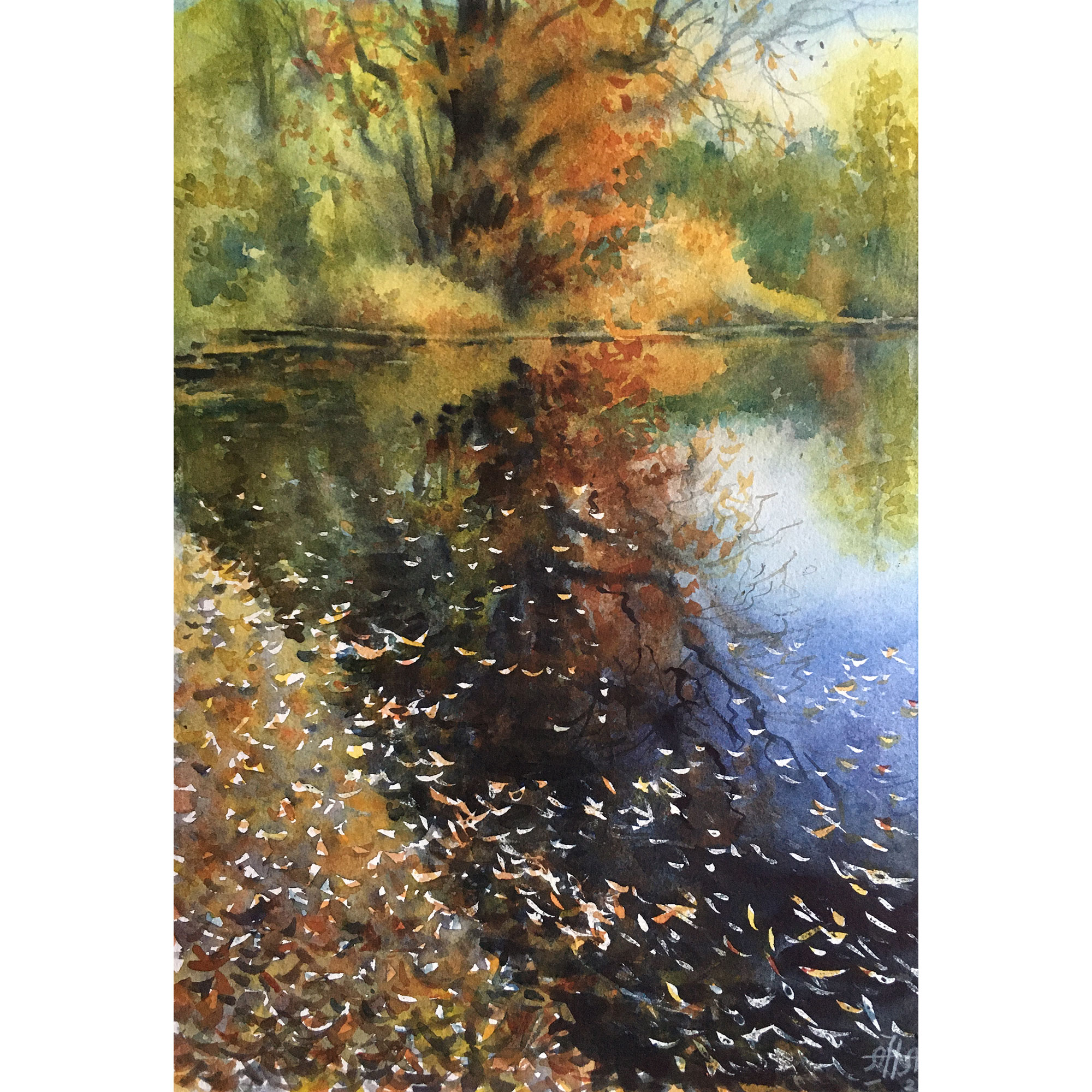 Картина "Осеннее отражение"
