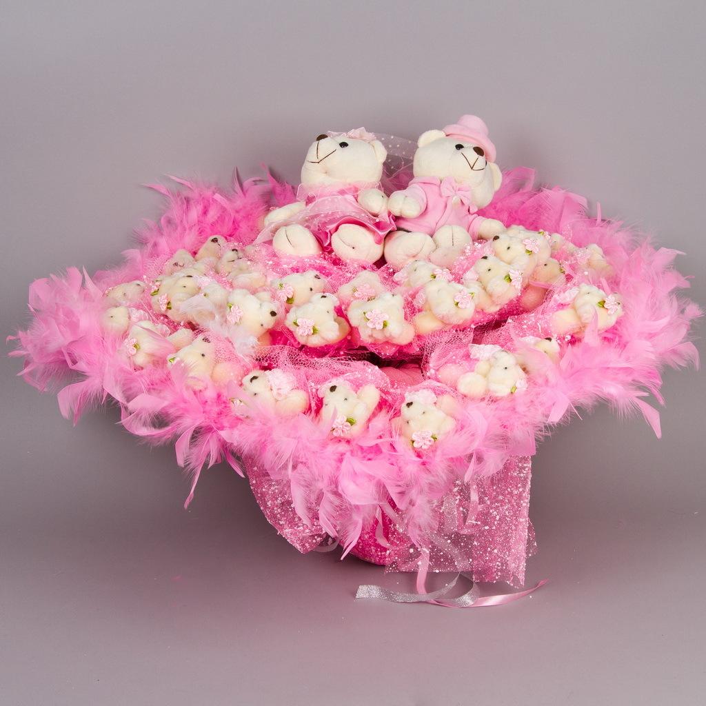 030629 / Букет «Мишки», 70 см