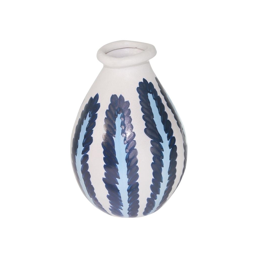 044651 / Ваза, ручная роспись синие веточки, 27 см
