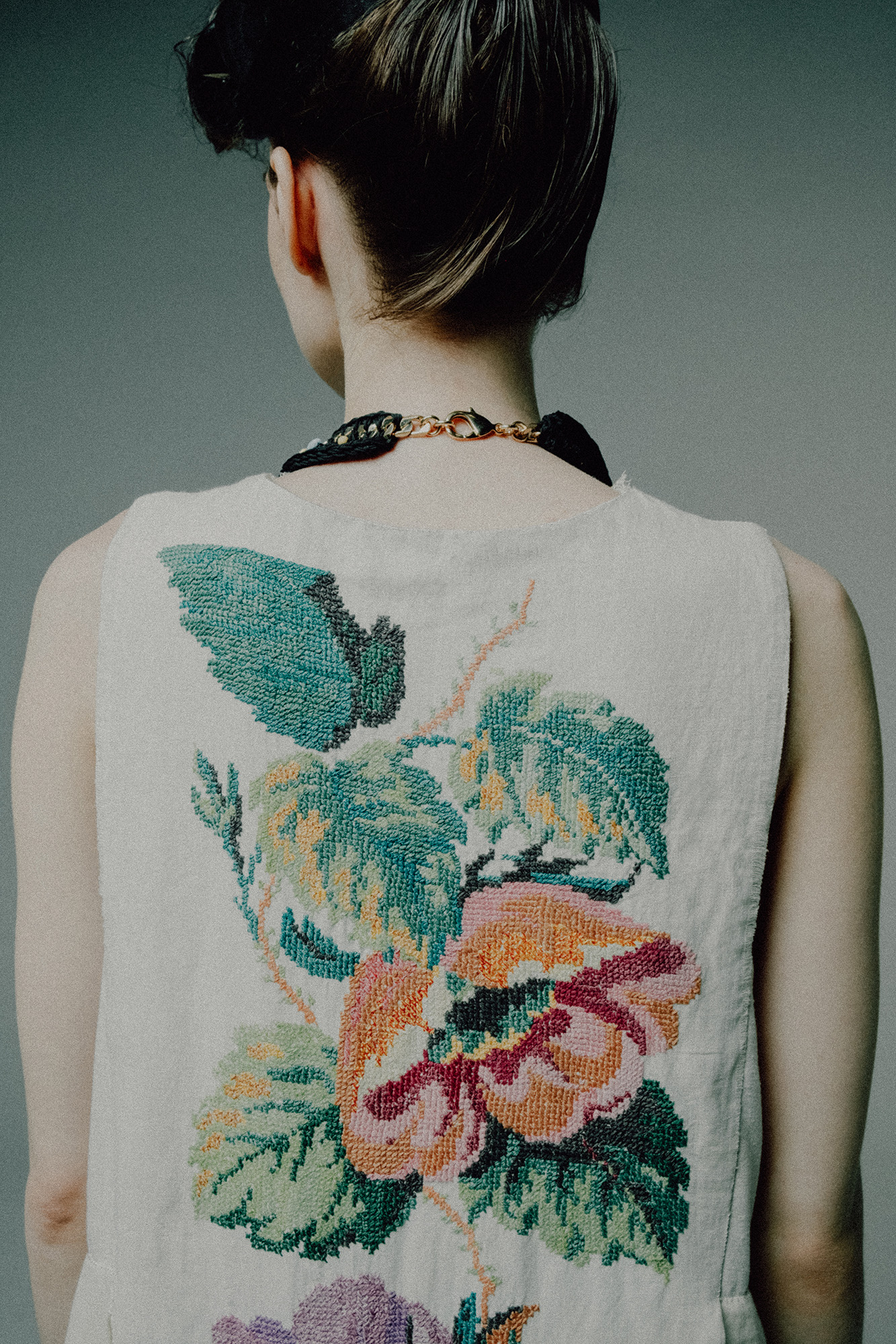 Hand-assembled dress