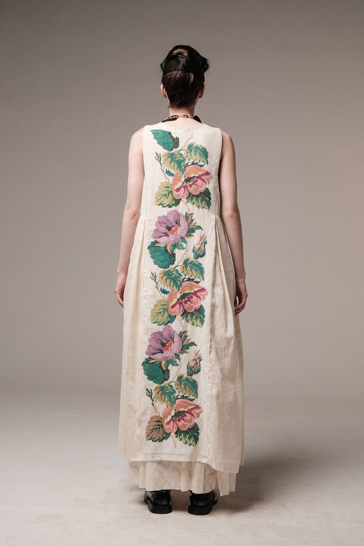 Hand-assembled dress