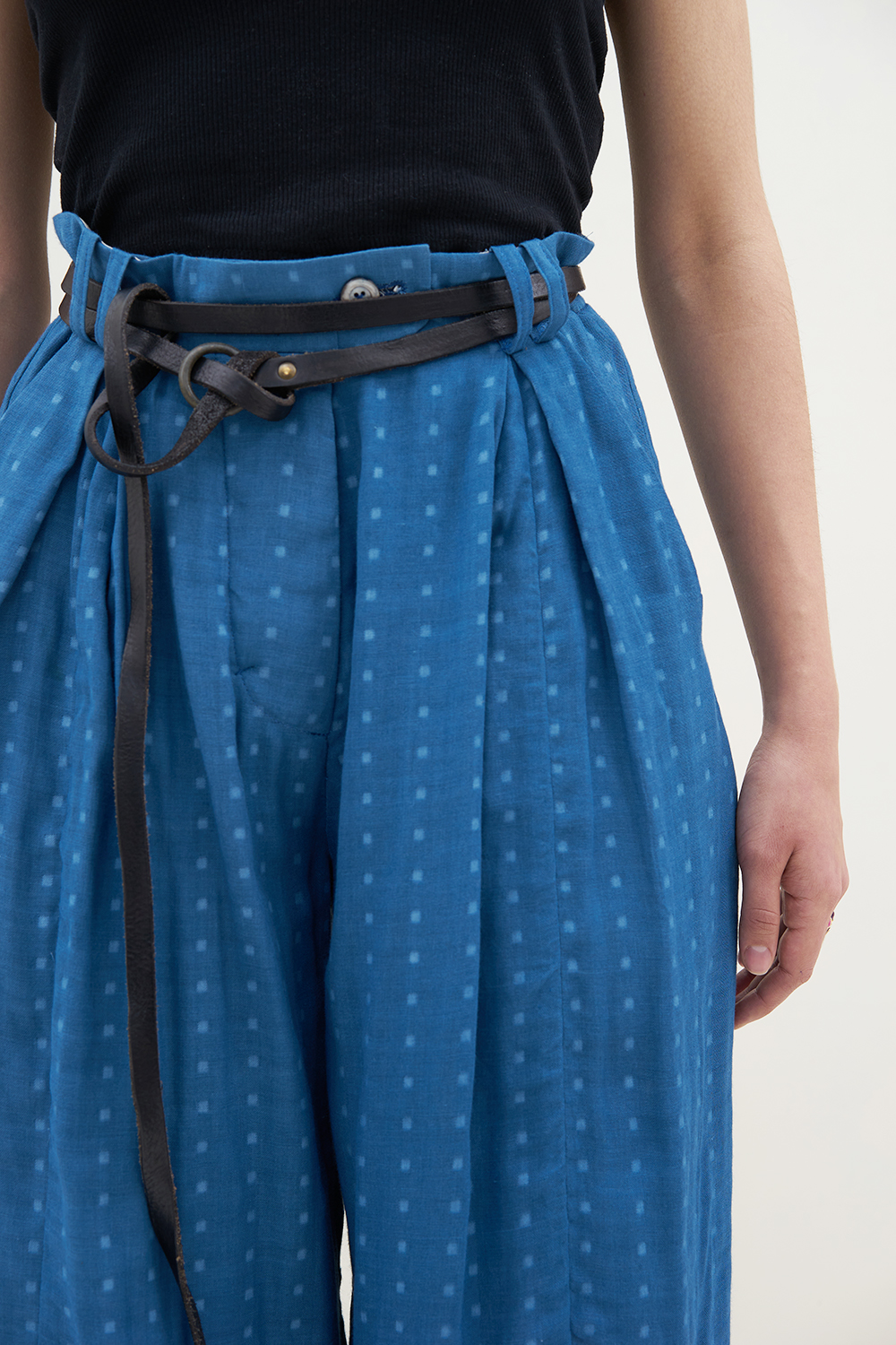 Шорты длинные индиго