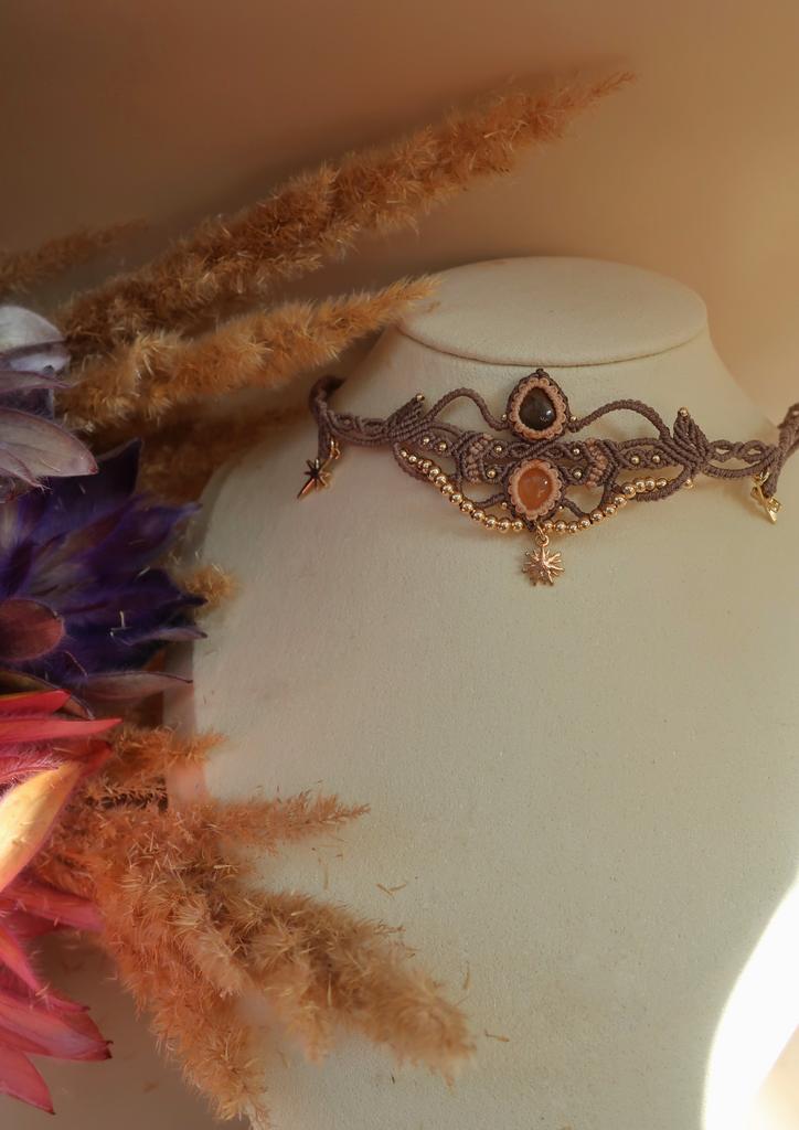 Чокер - тиара "Богиня Ночи"