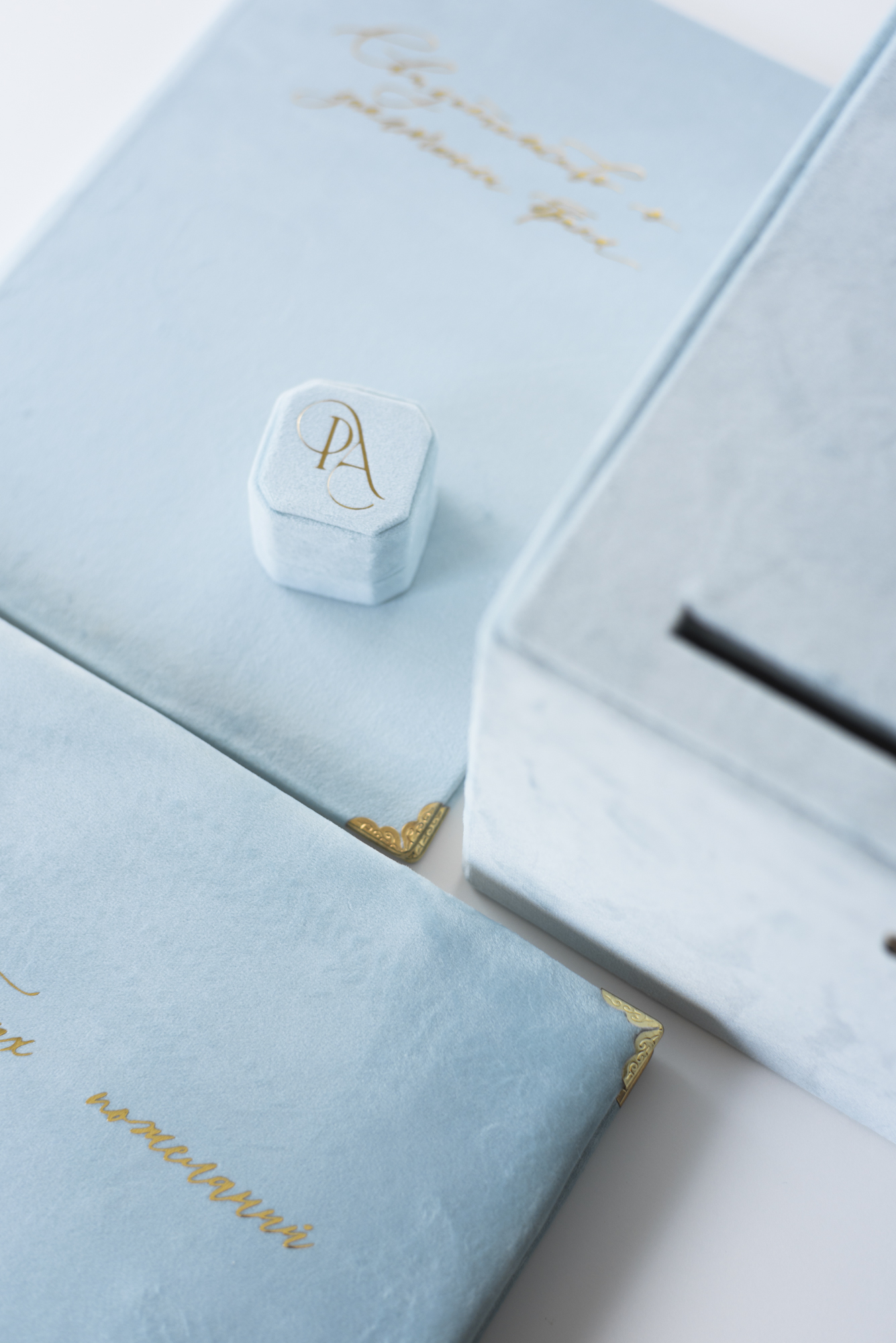 "НЕБЕСНАЯ ЛАЗУРЬ" #1 КОМПЛЕКТ СВАДЕБНЫХ АКСЕССУАРОВ