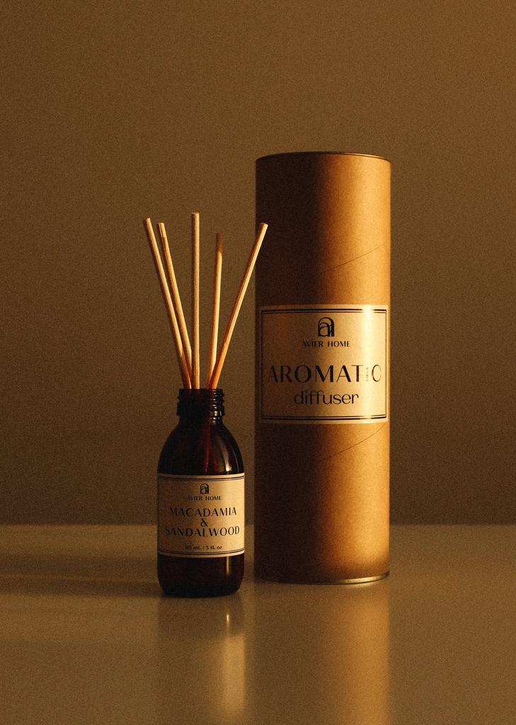 Диффузор ароматический | MACADAMIA & SANDALWOOD | 85 мл.