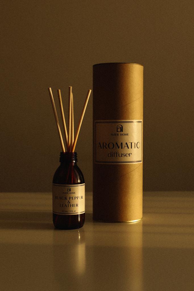 Диффузор ароматический | BLACK PEPPER & LEATHER | 85 мл.