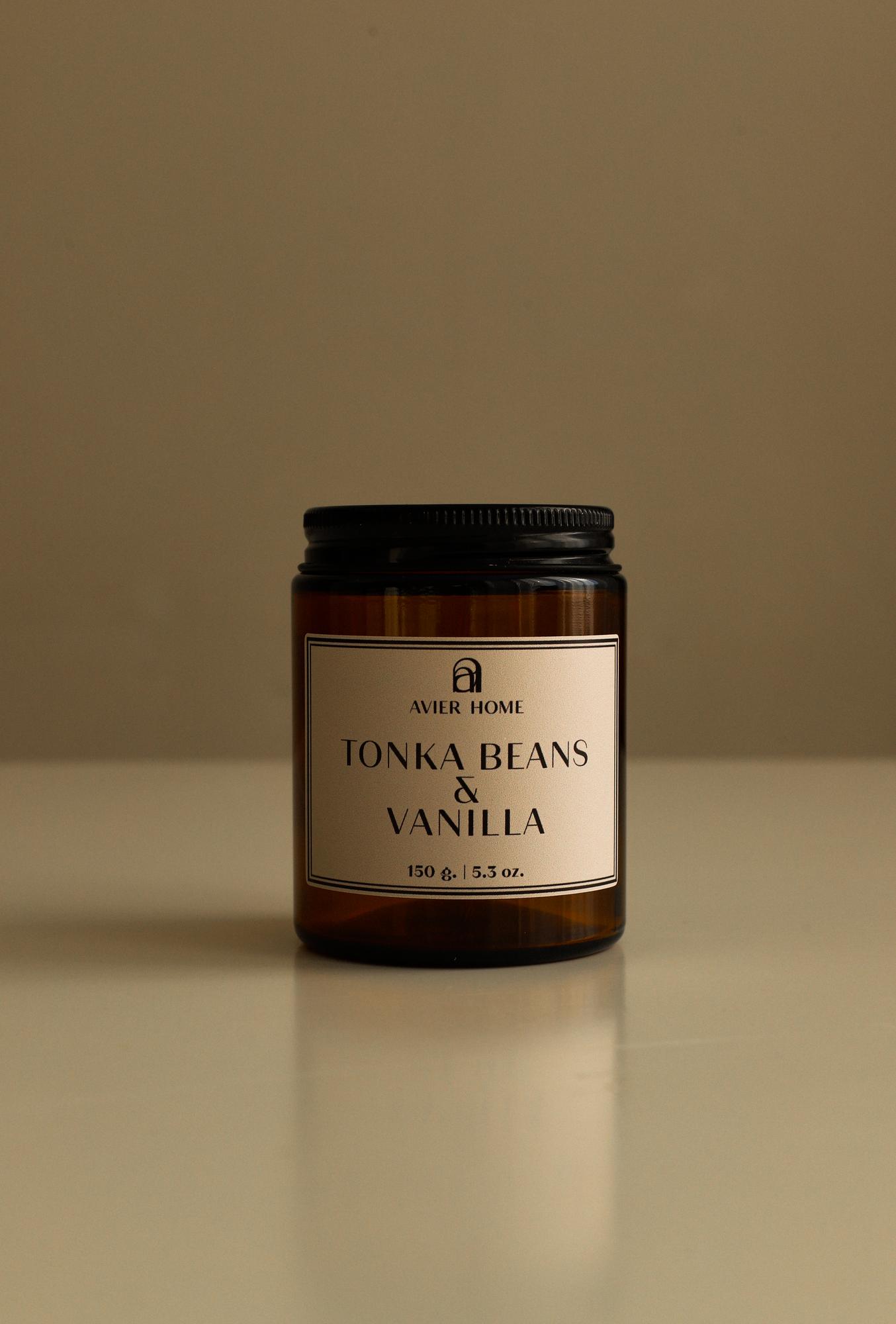 Свеча ароматическая | TONKA BEANS & VANILLA| 150 гр.