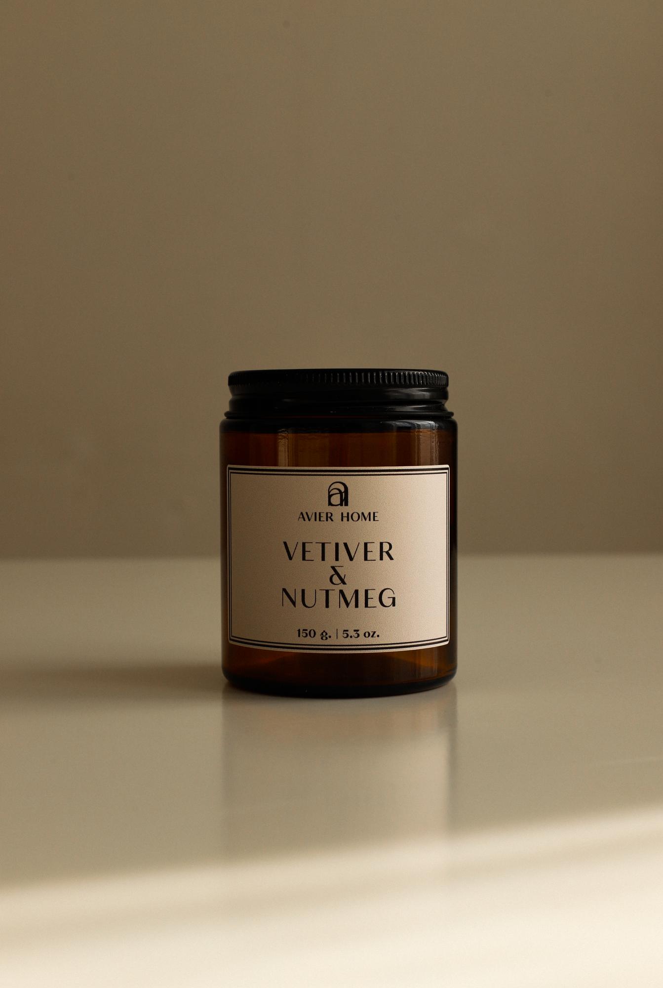 Свеча ароматическая | VETIVER & NUTMEG| 150 гр.