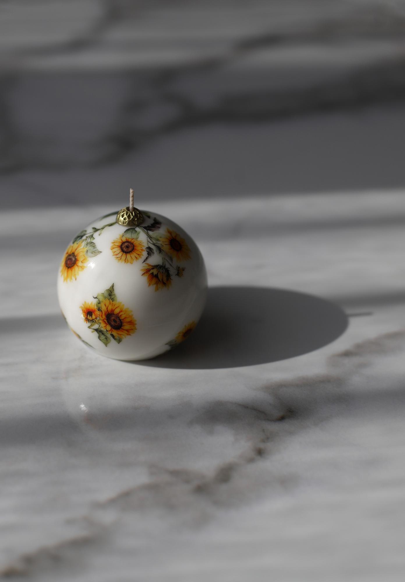 Декоративная свеча  | CERAMIC CANDLES  х  SUNFLOWER | 100 гр.