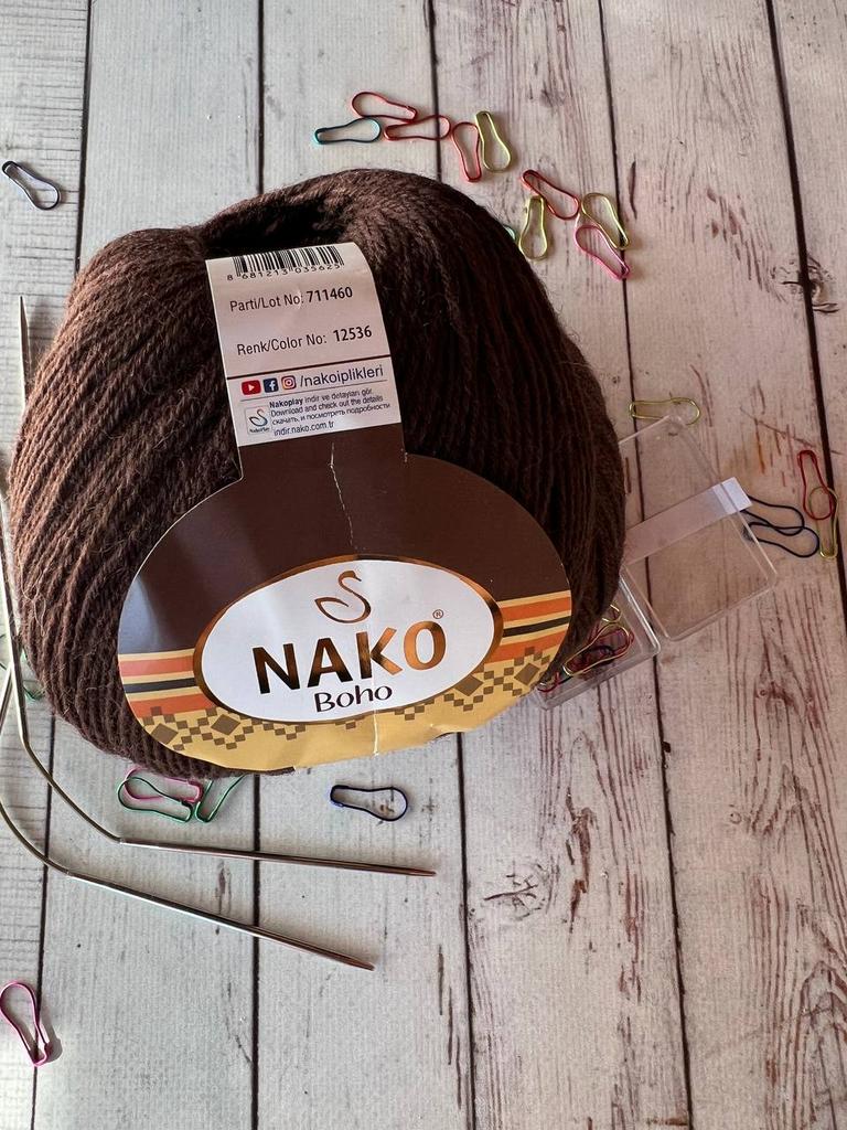 Boho цвет 12536 коричневый