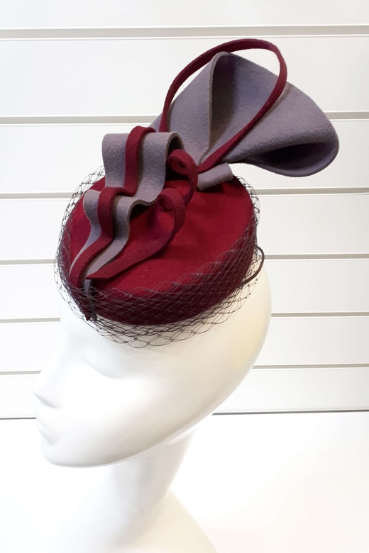 Мини-шляпка в стиле "Анна Каренина". Вишня в шоколаде