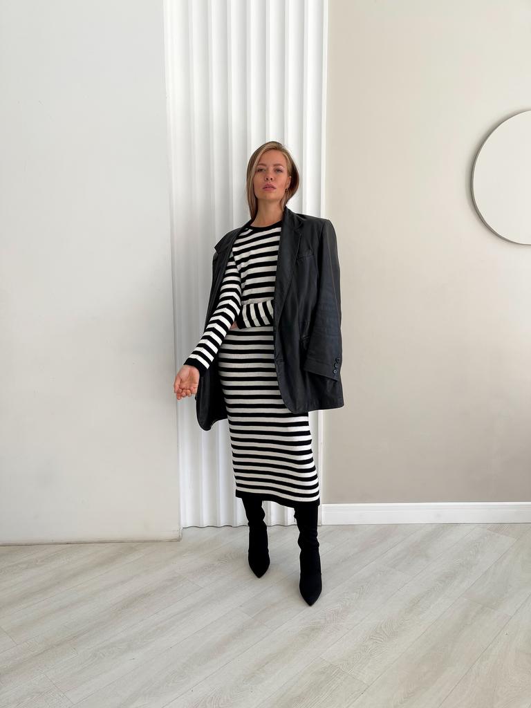 Платье-тельняшка