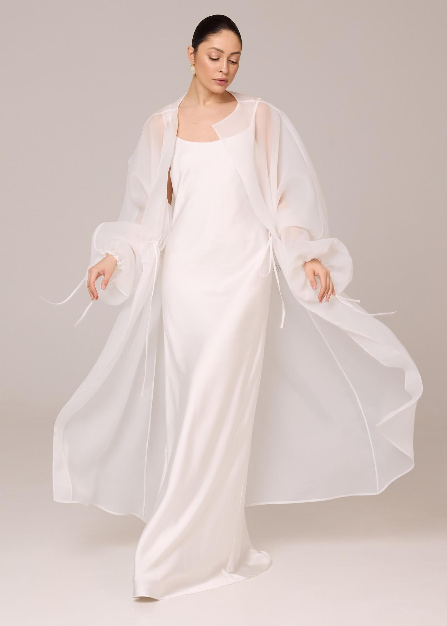Blouse long milky
