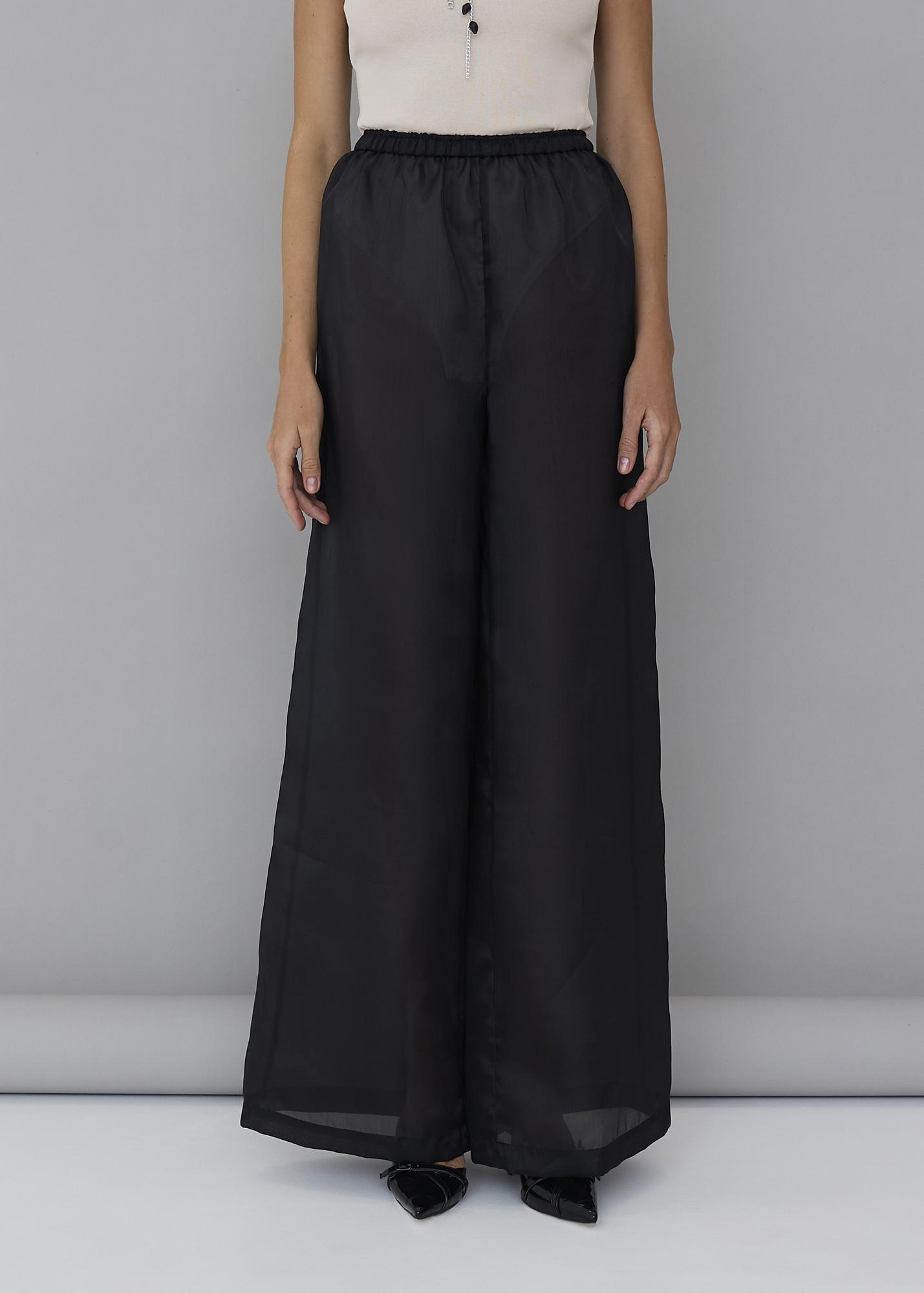 Straight pants, black