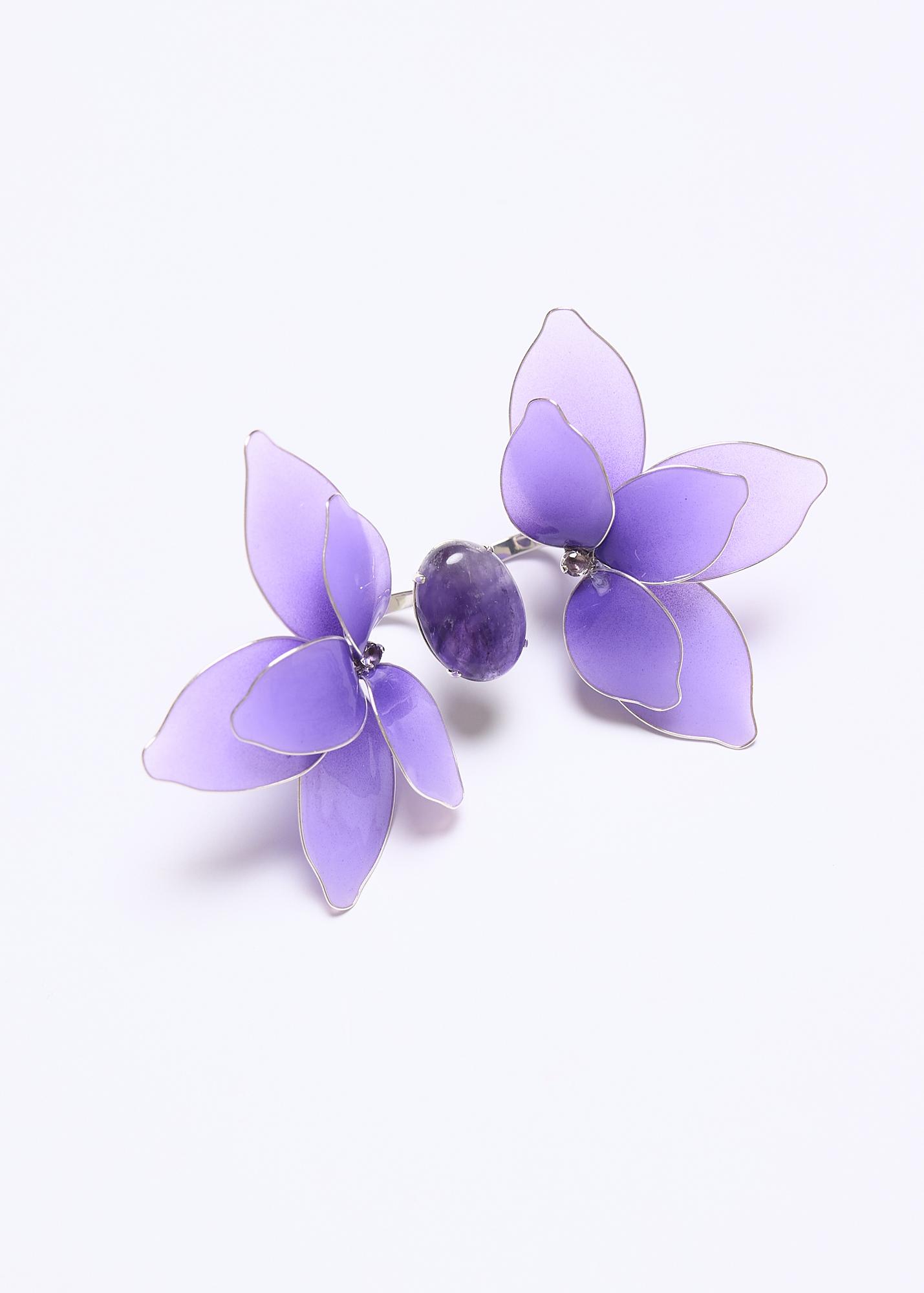 Double violet ring