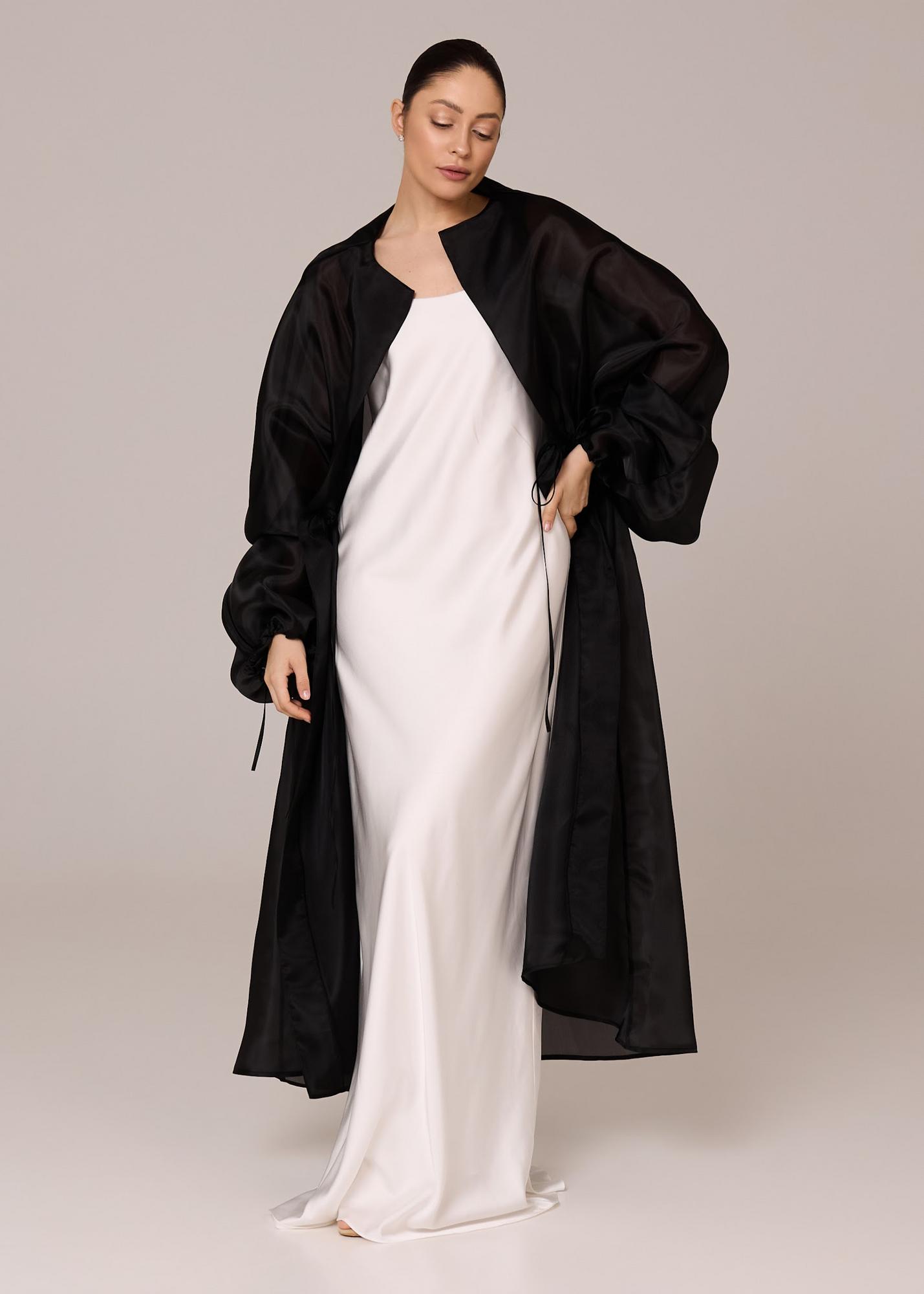Blouse long, black