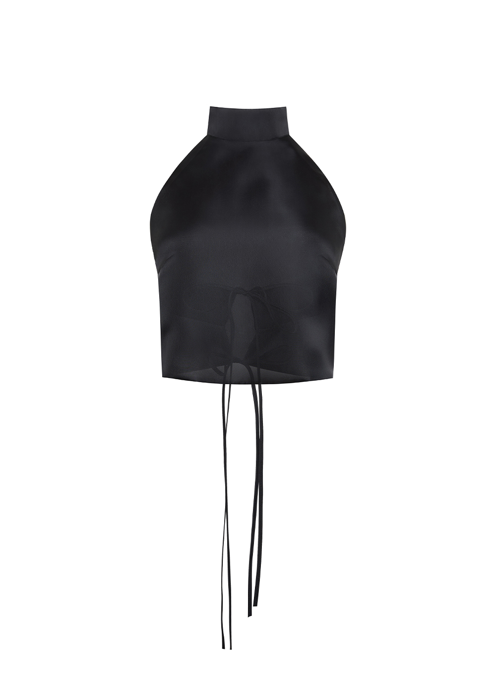 Top of organza, black