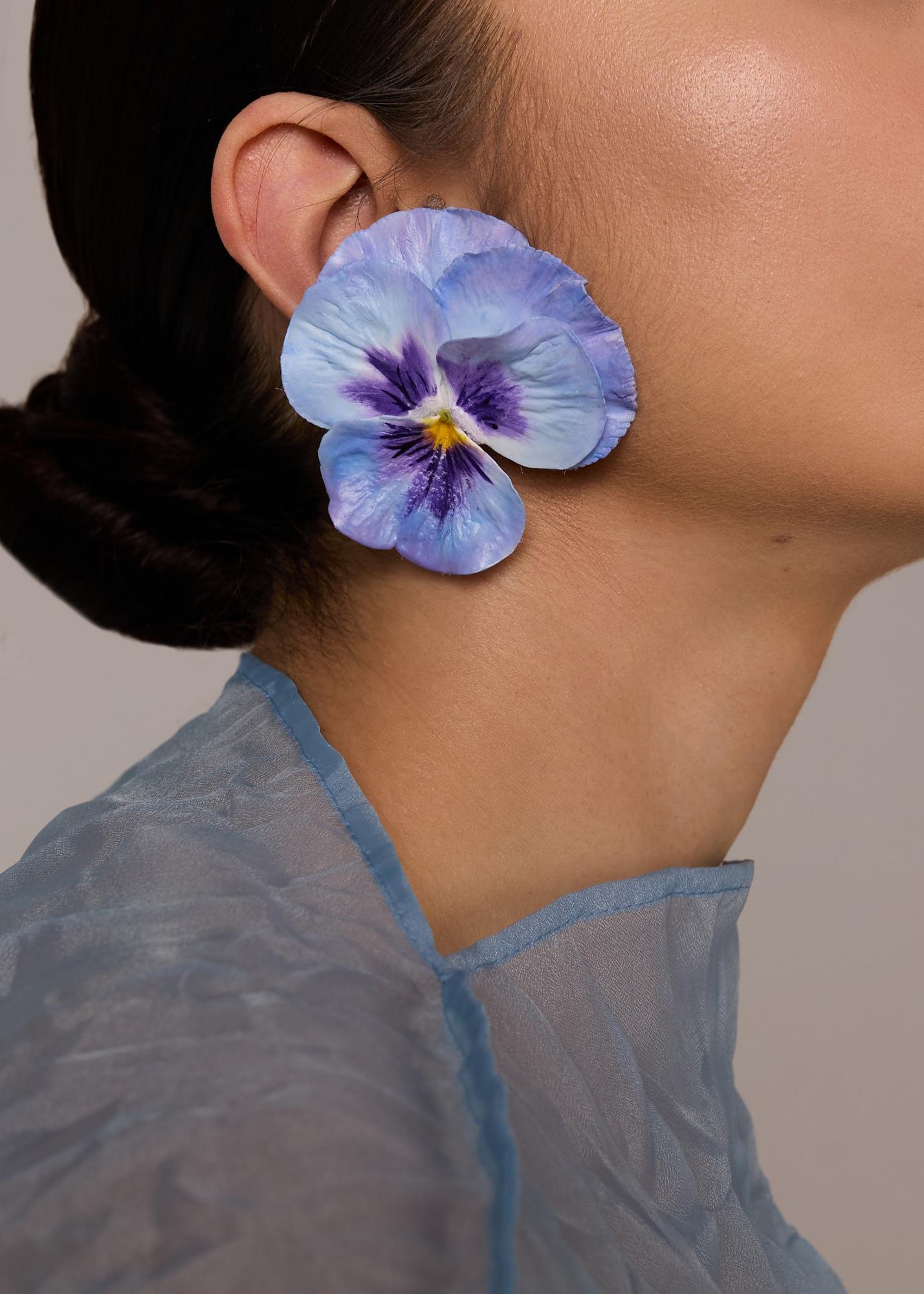 Earrings Pansy