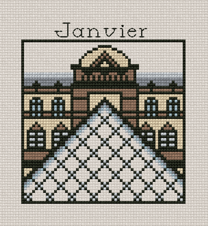 Calendrier De Paris. JANVIER