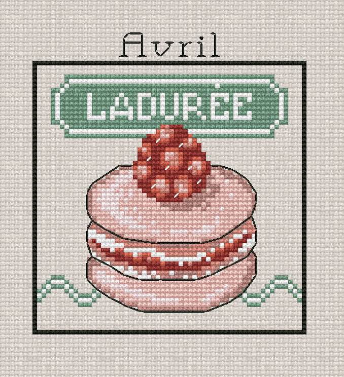 Calendrier De Paris. AVRIL