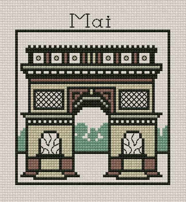 Calendrier De Paris. MAI