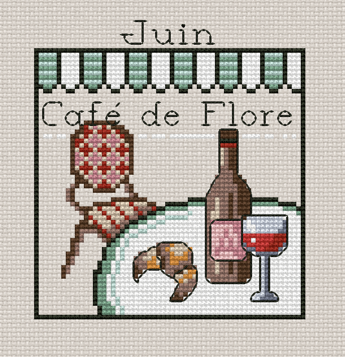 Calendrier De Paris. JUIN