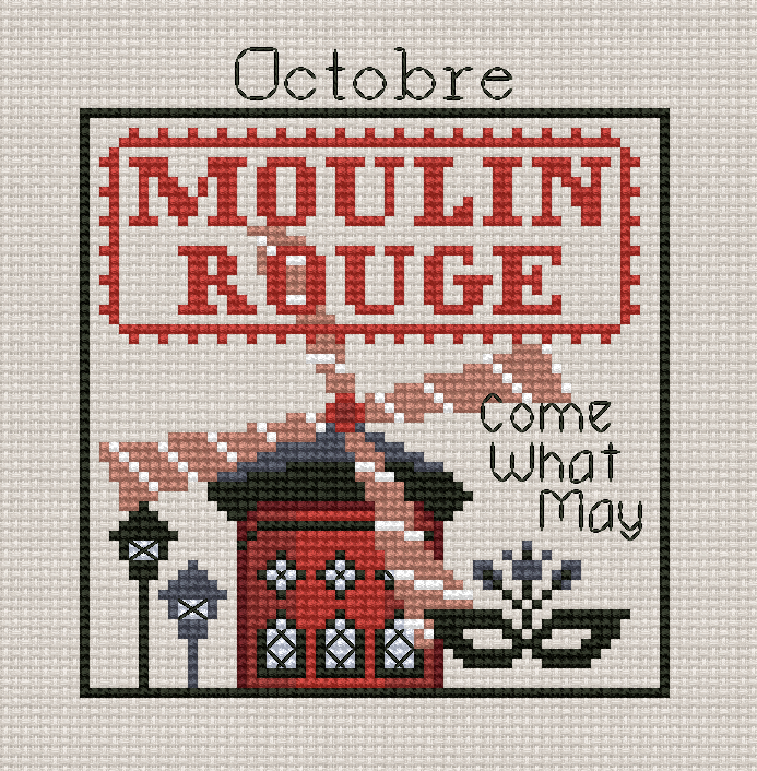 Calendrier De Paris. OCTOBRE