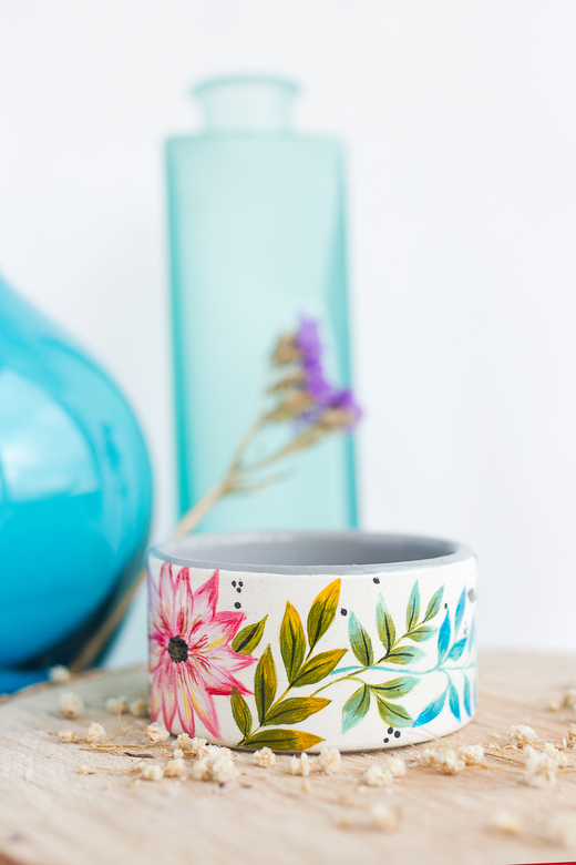 Браслет с росписью "Spring Time"