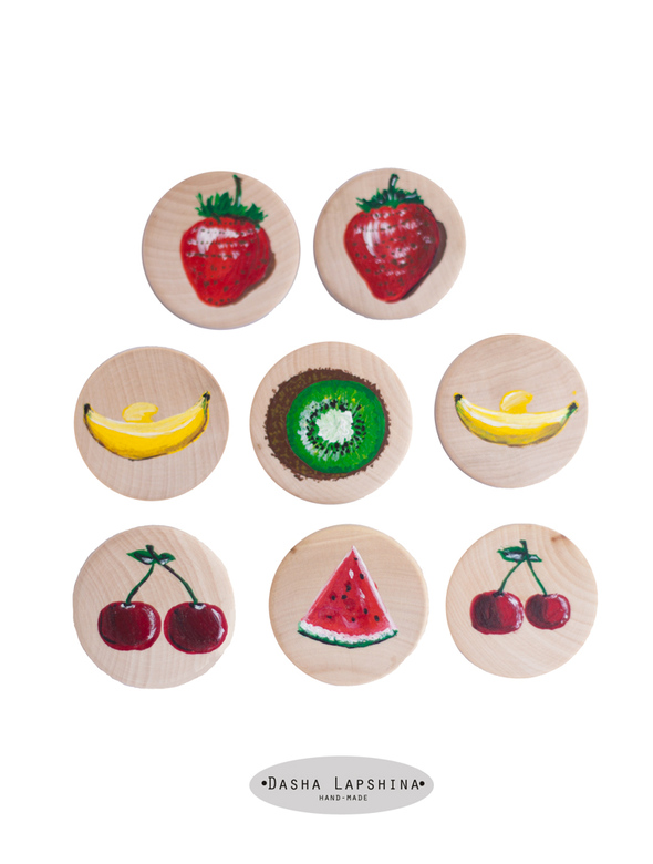 Броши из серии Fruits!